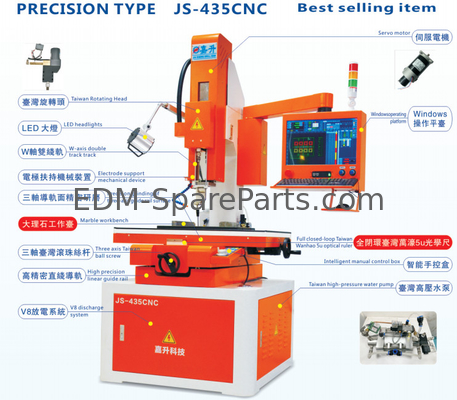 JS-435CNC Jiasheng Precision EDM Boormachine Automatisch 450*350mm