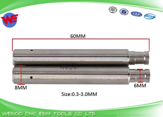 Roestvrij keramiek Pipe Guide Z140 Voor EDM boormachine 8*6*60mmL 0.1mm-3.2mm